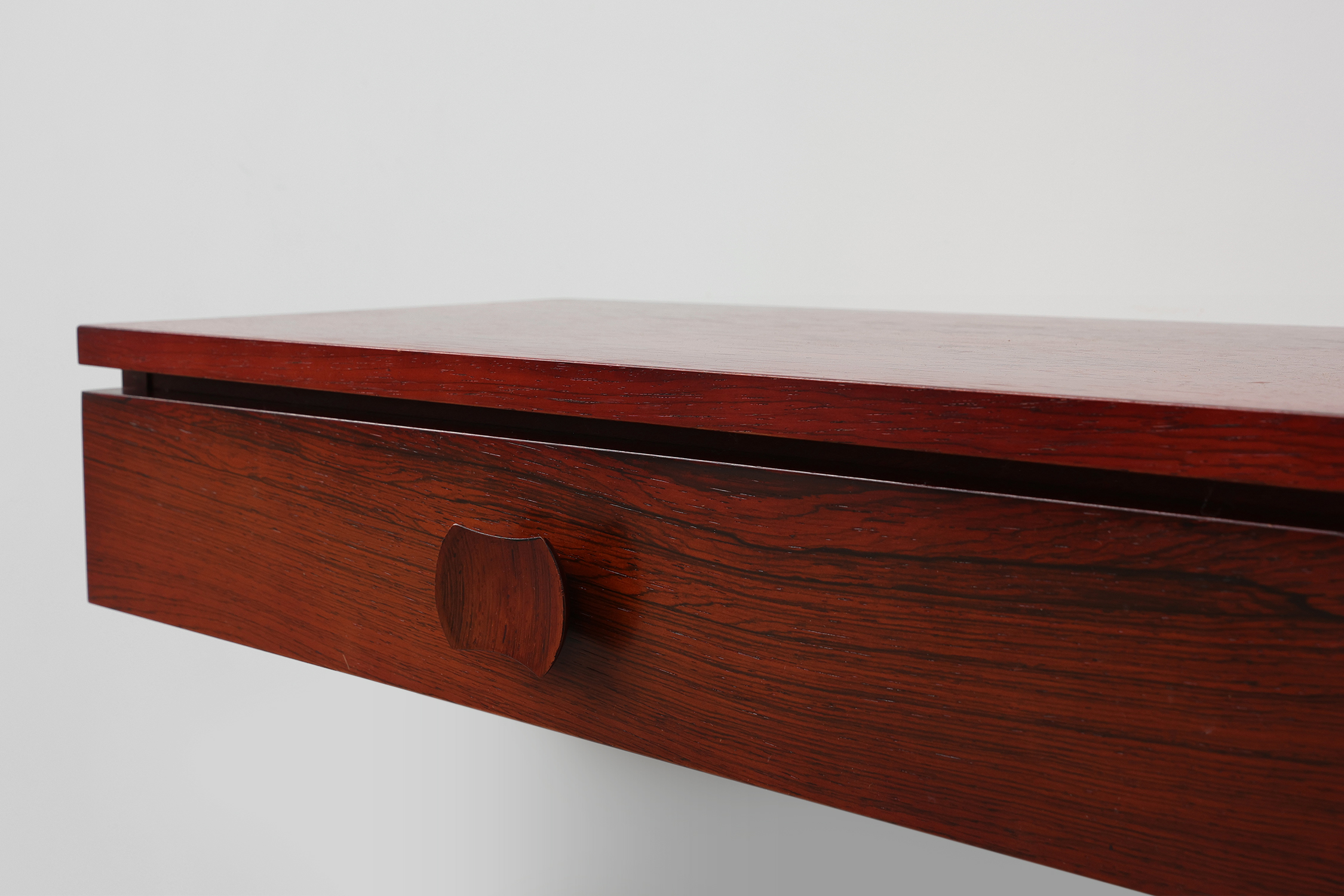 Pair of Mid-Century Modern Danish Wall-Mounted Nightstands in Walnutthumbnail